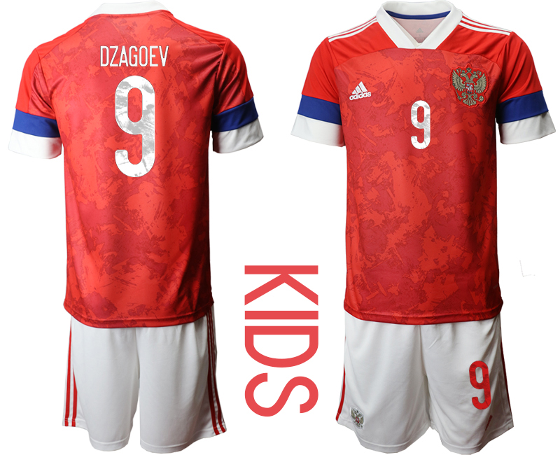 Cheap 2021 European Cup Russia home Youth 9 soccer jerseys